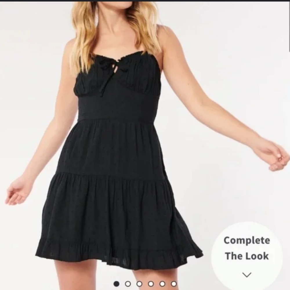 Hollister ruched mini dress